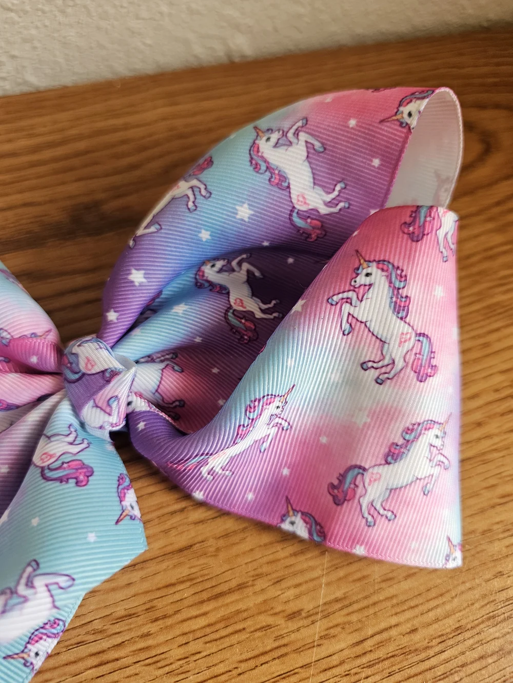 4/$10 Unicorn Hair Bow Jojo Siwa Pink Blue Clip